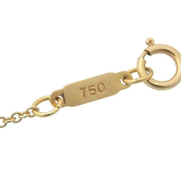 Tiffany & Co Design Pearl Diamond Necklace 18K Yellow Gold 750 - Picture 6 of 7